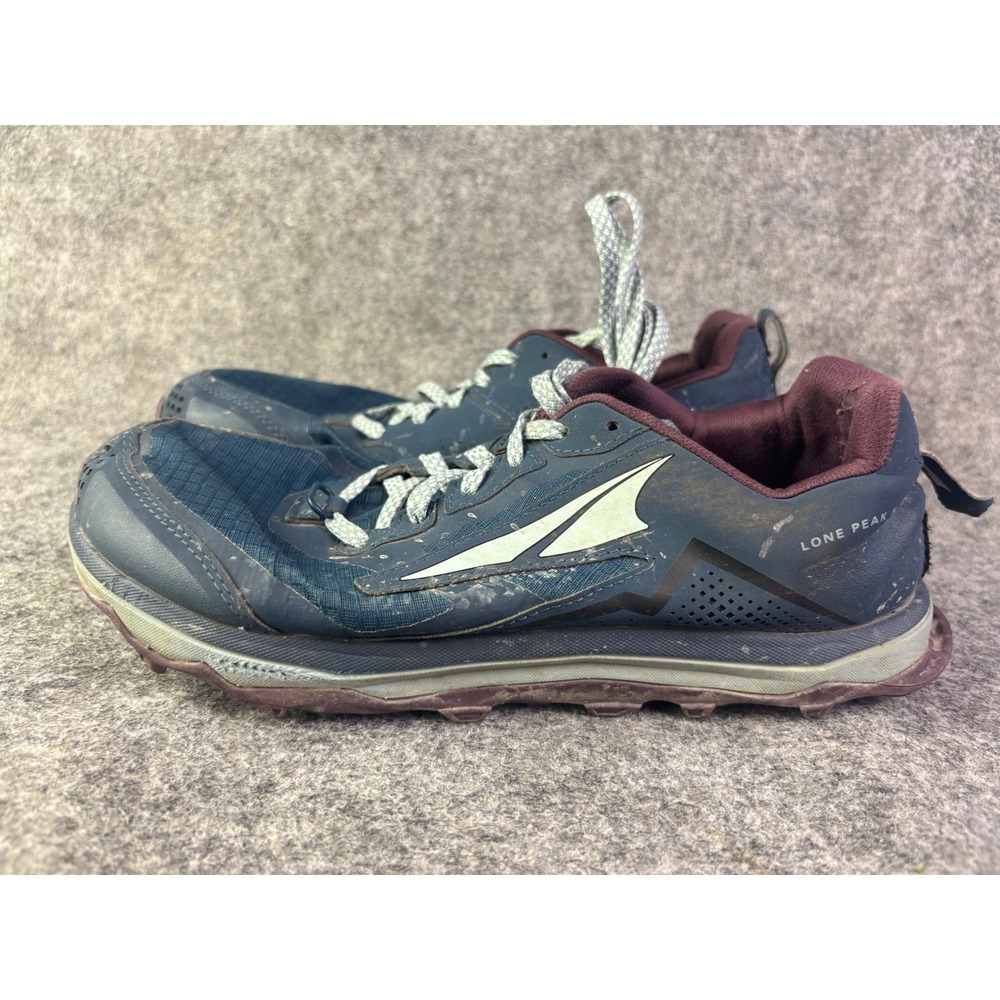 Altra Lone Peak 5 Trail Running Shoes Womens 9.5 Blue‎ Plum AL0A4VR7408
